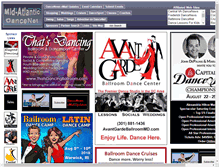 Tablet Screenshot of mid-atlanticdancenet.com